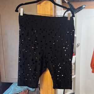Black Bottoms with Cut-Out Design